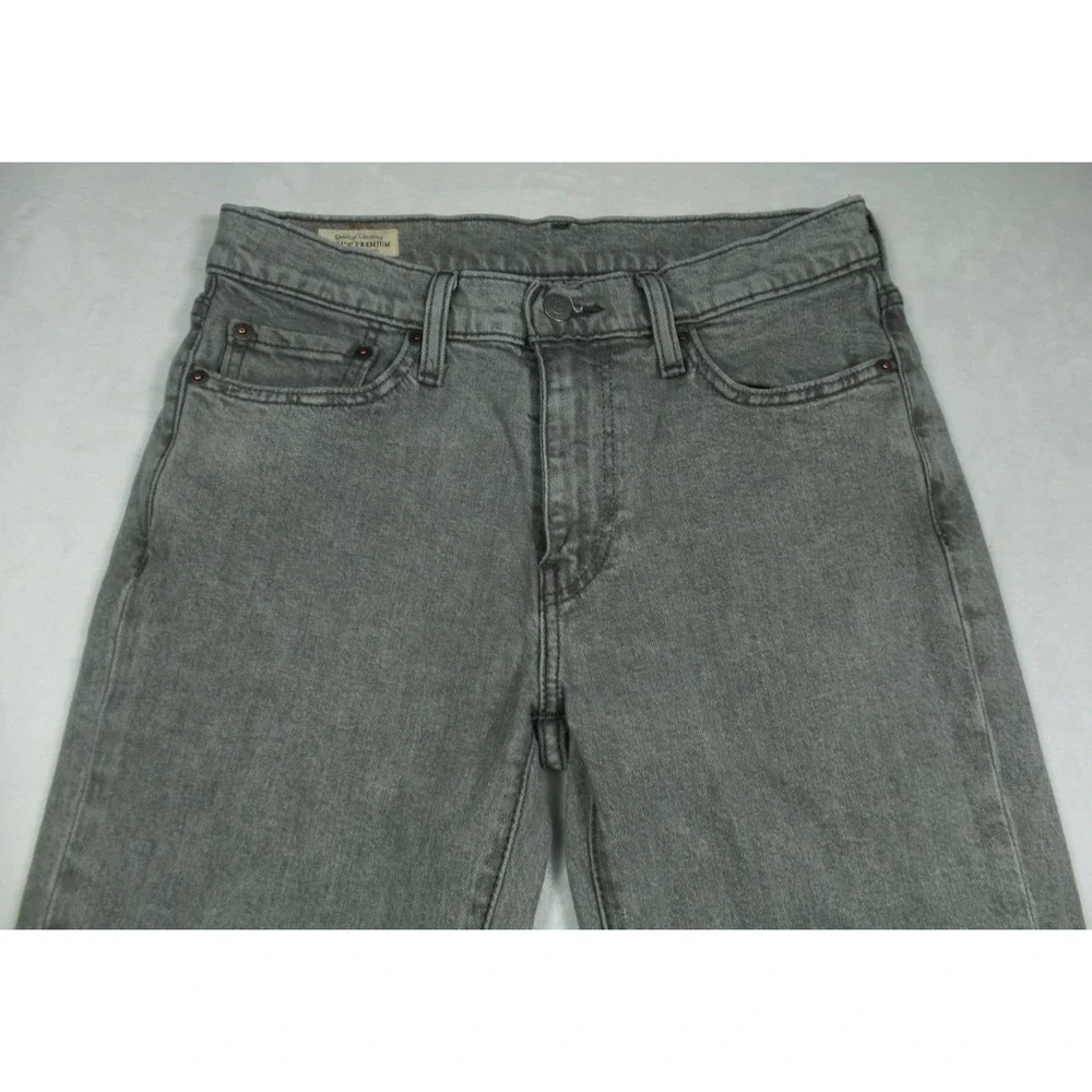 Levis Premium 511 Jeans Mens Size 30 x 32 Gray Denim‎ Slim Fit Straight Stretch